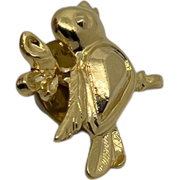 JJI Gold-Tone Bird Pin Brooch - Vintage Small Songbird Design - Picture 5 of 6